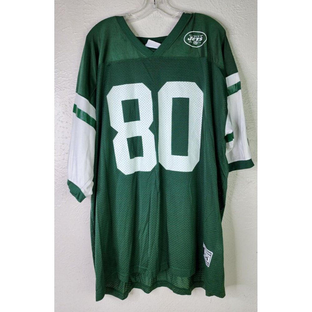 Vintage 1998 New York Jets Starter Jersey Sz 54 2XL Wayne Chrebet #80 100% Nylon